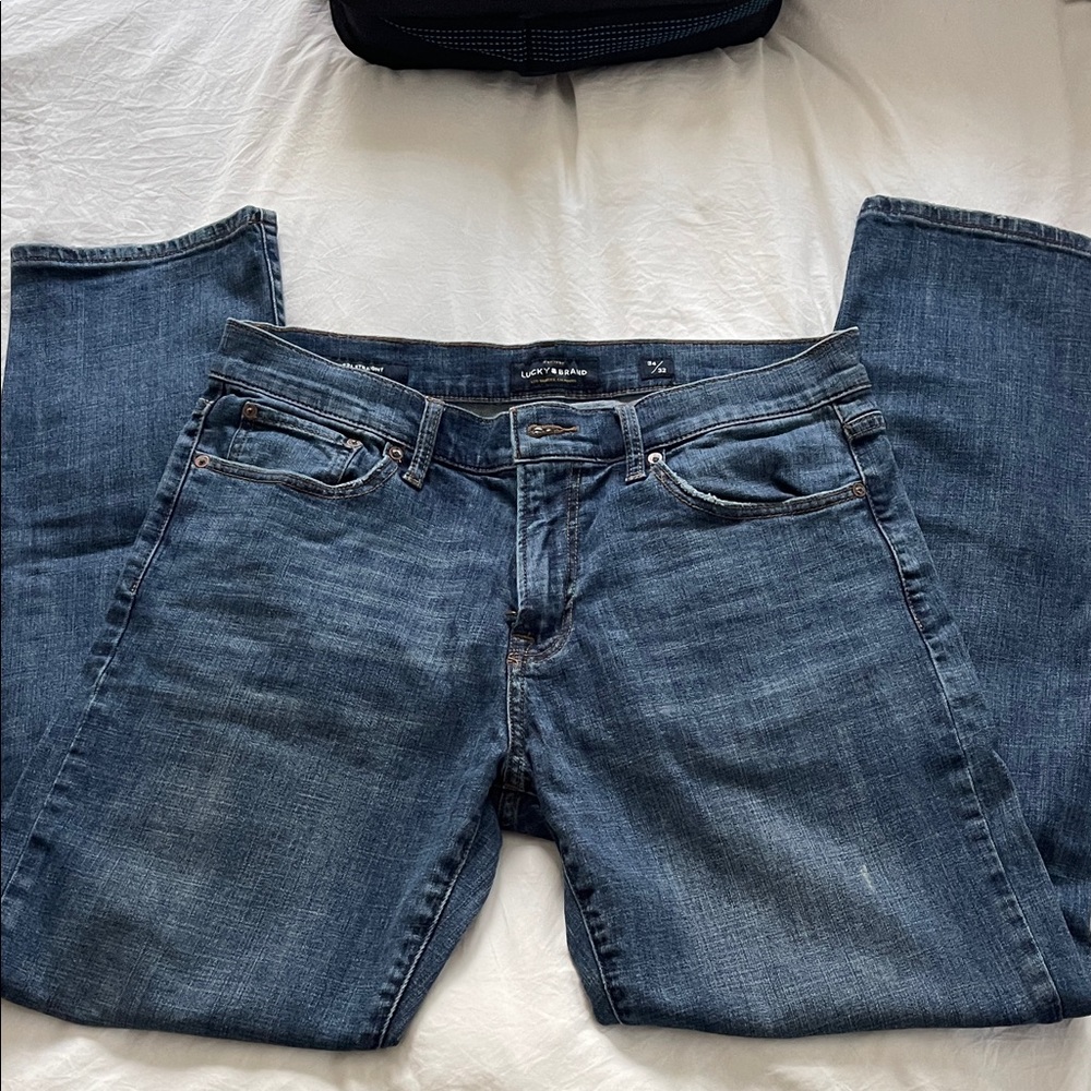 Lucky Brand Men's Straight Jeans - Blue